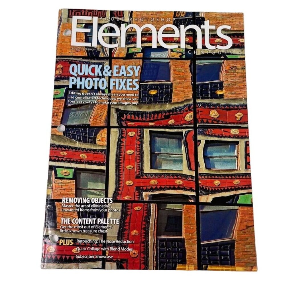 Adobe Photoshop Elements Techniques Magazine u Jan Feb 2010 Photo Fixes